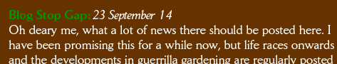 Blog Stop Gap 23 September 14