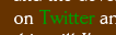on Twitter
